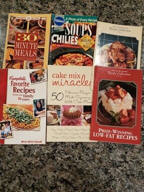 Six Vintage Cookbooks and Pamphlets